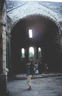Church interior where women and children were murdered.